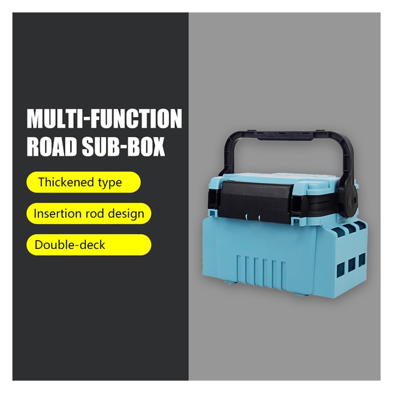 Scatola Porta Attrezzi da Pesca di Grande capacità, Organizer Multifunzione for Attrezzi da Pesca, Scatola Portaoggetti Spessa for La Pesca alla Carpa per ami, Esche