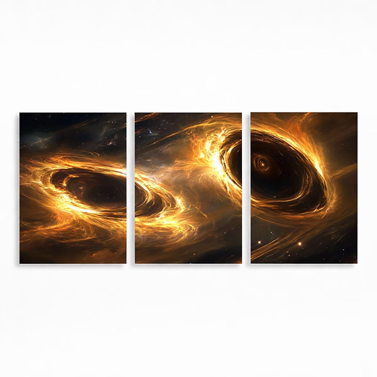 3-pak Diamentowe Malarstwo Diamentowe Czarne Otwór 60 x 90 cm, Haft Haft Krzyżowy Rysunek Diamentowy Nowoczesny Wystrój Salonu Na Prezent Kobieta Wystrój Domu Krajobraz PZSH-4208