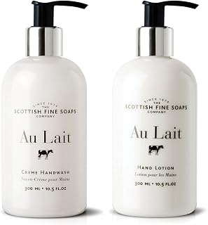 Scottish Fine Soaps Au Lait Hand Wash & Hand Lotion Care Set