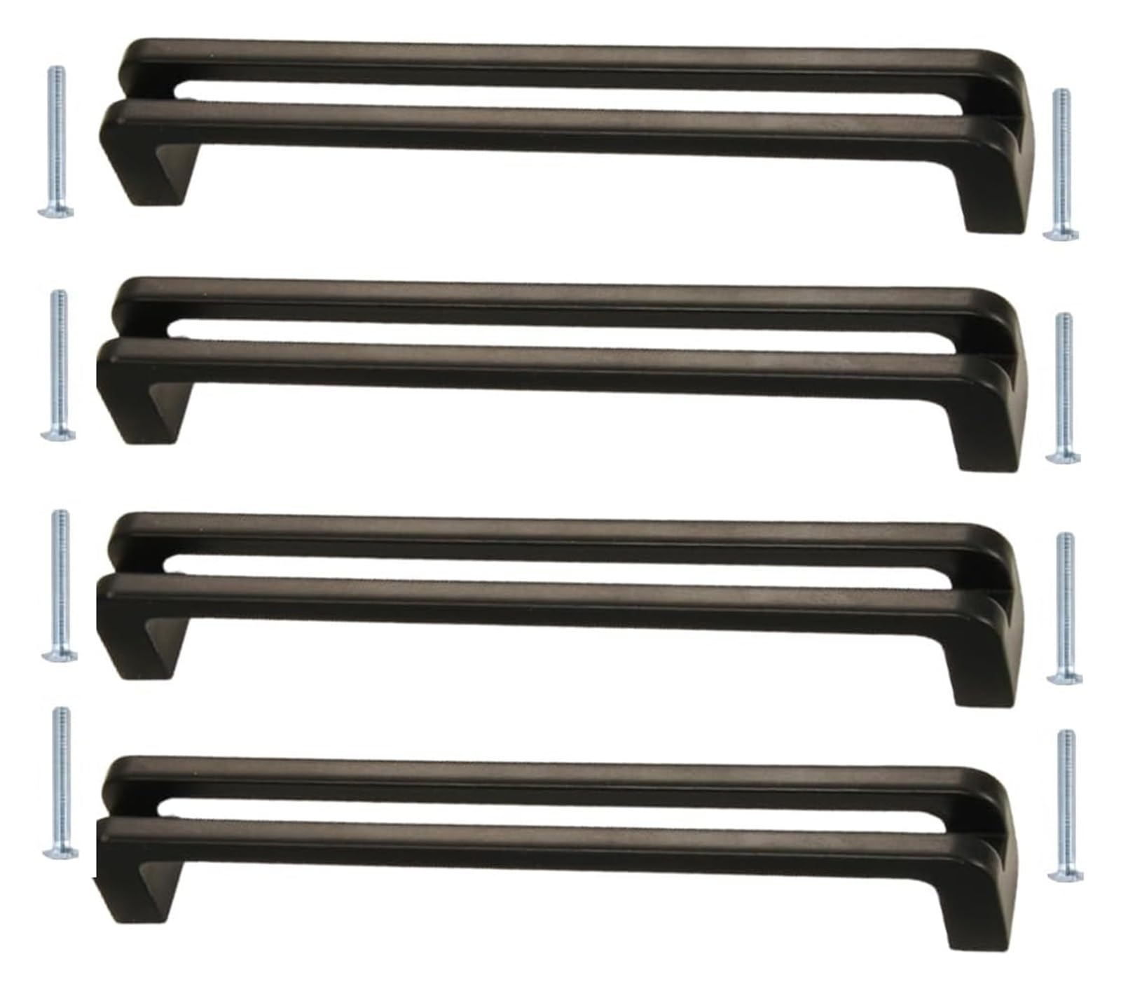 NLQCSXWEP Zinc Alloy Cabinet Bow Handle, Black Zinc Alloy Cabinet Handles Pack of 4 for Wardrobe Drawer Door Window(Hole Distance 160mm)