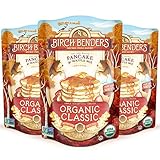 Birch Benders Organic Pancake and Waffle Mix, Whole Grain, Classic, 48 oz (Pack of 3)