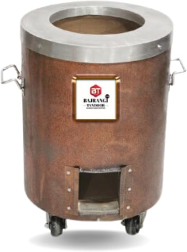 BAJRANGI TANDOOR Pvt. Ltd | Copper Home Tandoor for Gas &amp; Charcoal Use | Premium Domestic Tandoor Oven for Roti, Naan, Chi...