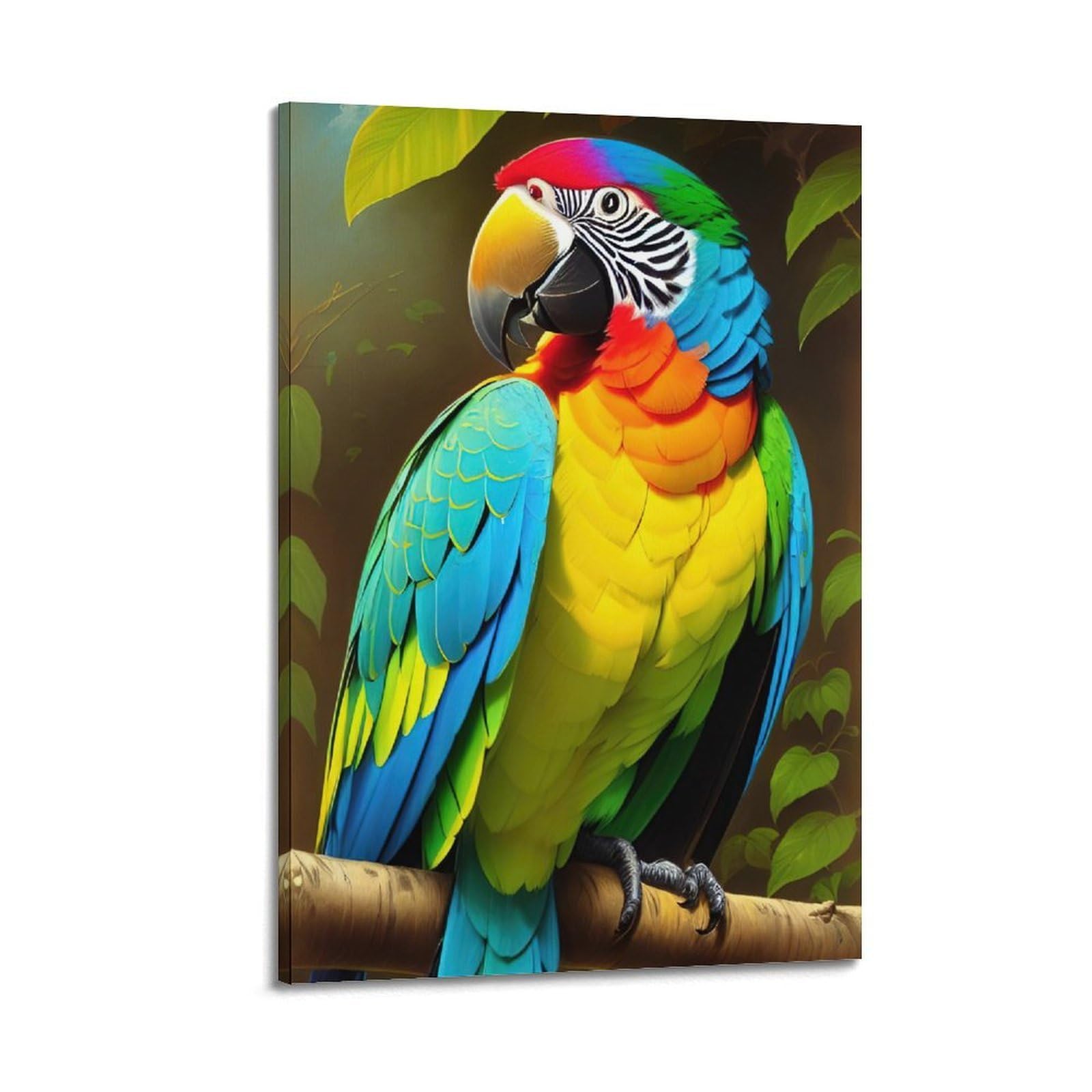 CXHJCA Animal Artwork Poster Macaw Parrot Poster Decorative Painting Canvas Wall Posters And Art Picture Print Modern Family Bedroom Decor Posters 20x30inch(50x75cm)