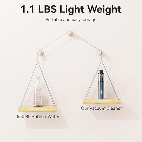 Miniatura 5 de Aspirador de coche de alta potencia, aspiradora portátil inalámbrica 3 en 1, potente aspiradora de mano inalámbrica de 13000 PA con luz LED,