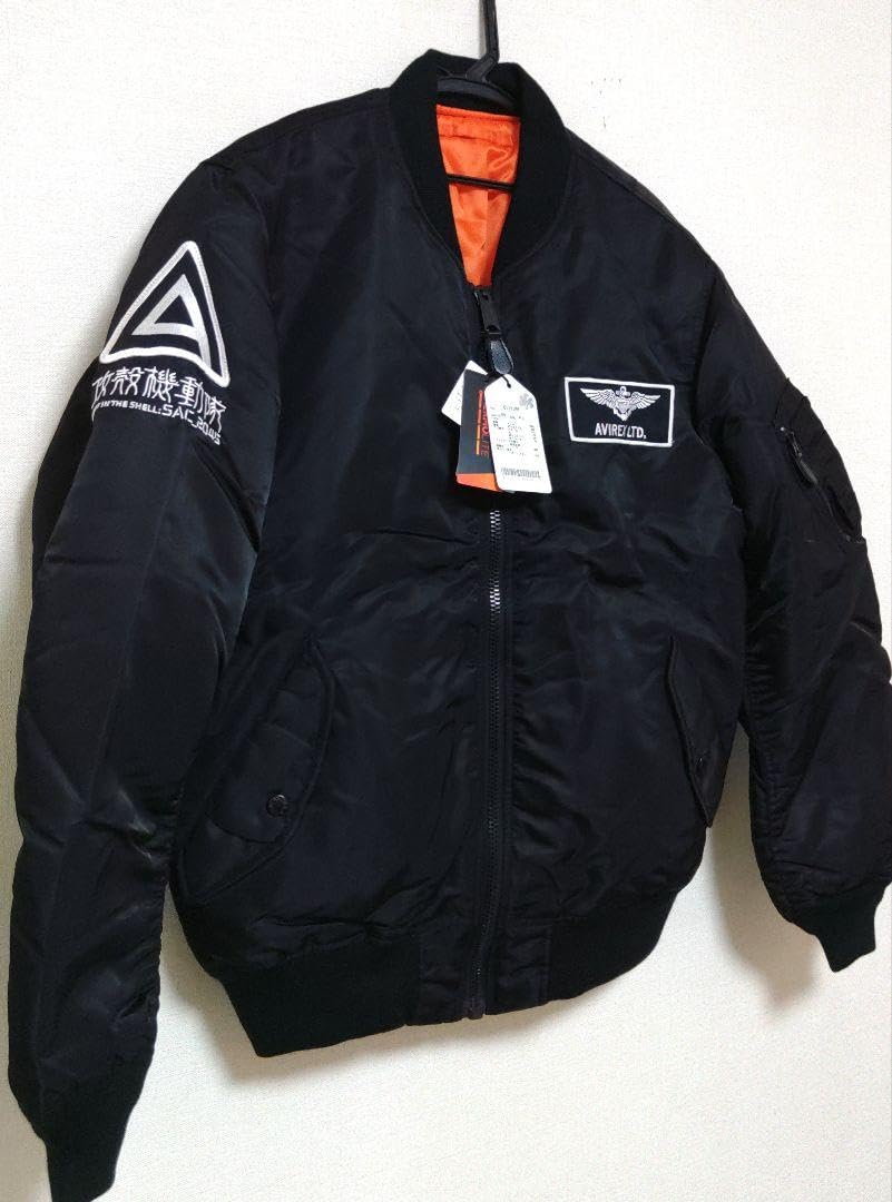 Amazon.co.jp: AVIREX×攻殻機動隊 SAC_2045 限定 コラボ MA-1黒XL