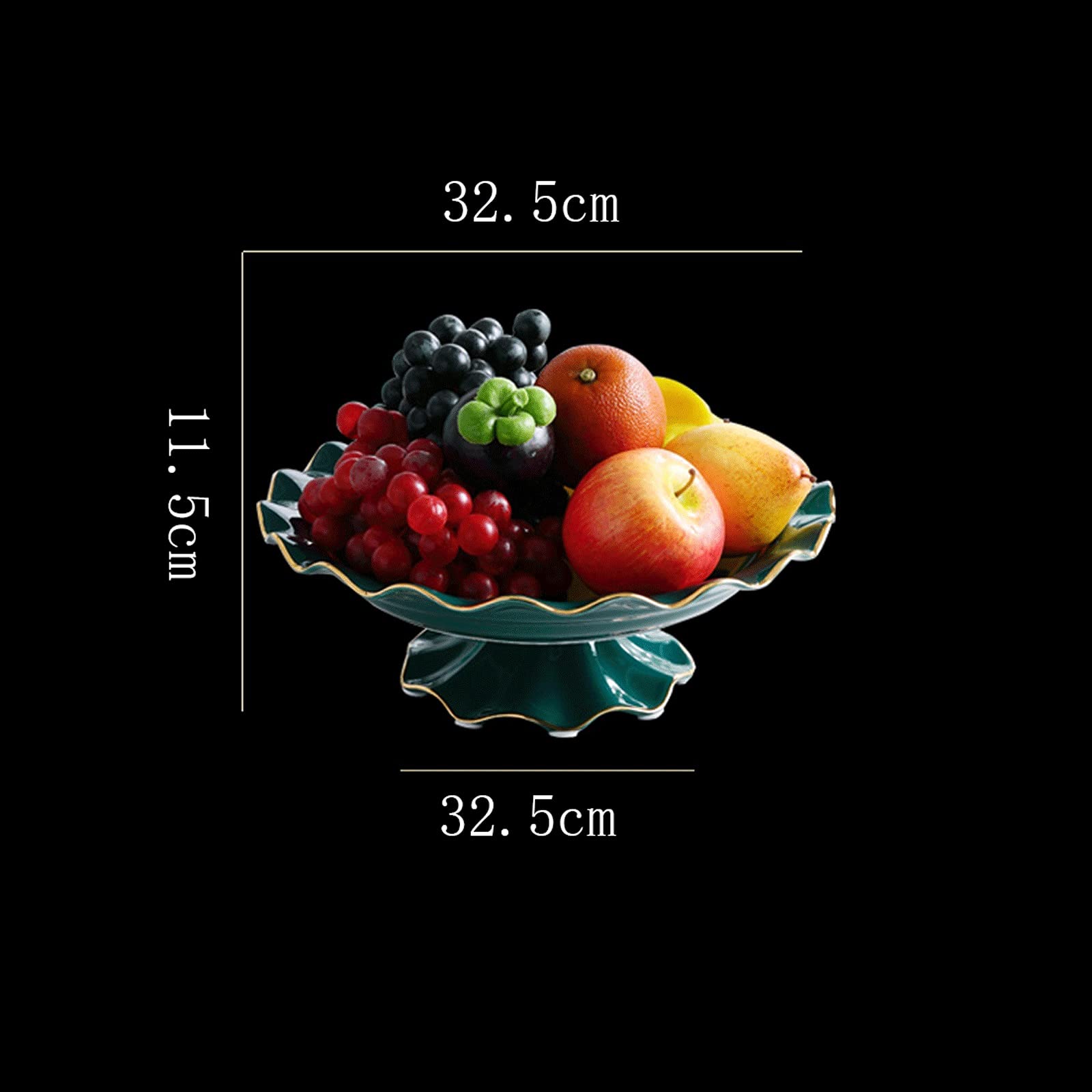 Corbeille à Fruits Plateaux à Fruits à la Maison for la fête de Porcelaine Plaque de Fruits for fête, dîner en Famille, Vacances et réchauffement de la Maison Corbeilles à Fruits