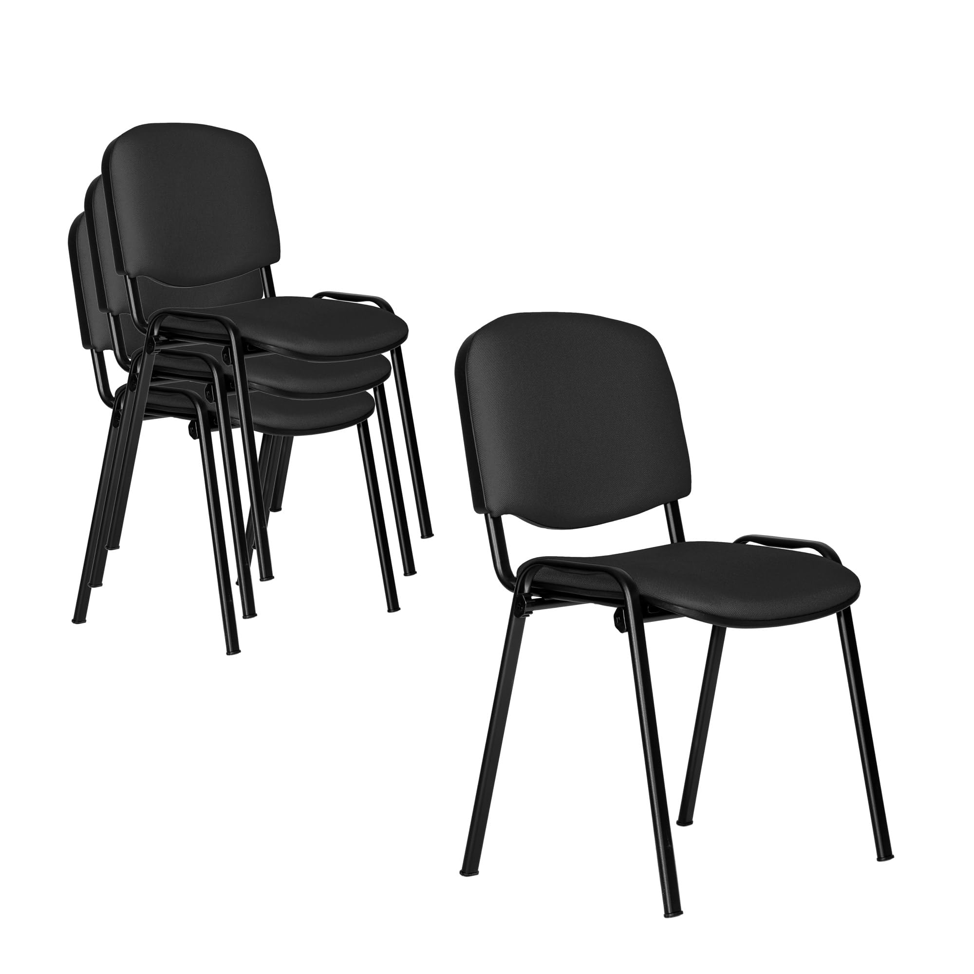 Topsit Chaise Visiteur ISO Chaise de conférence empilable et Confortable avec Assise et Dossier rembourrés