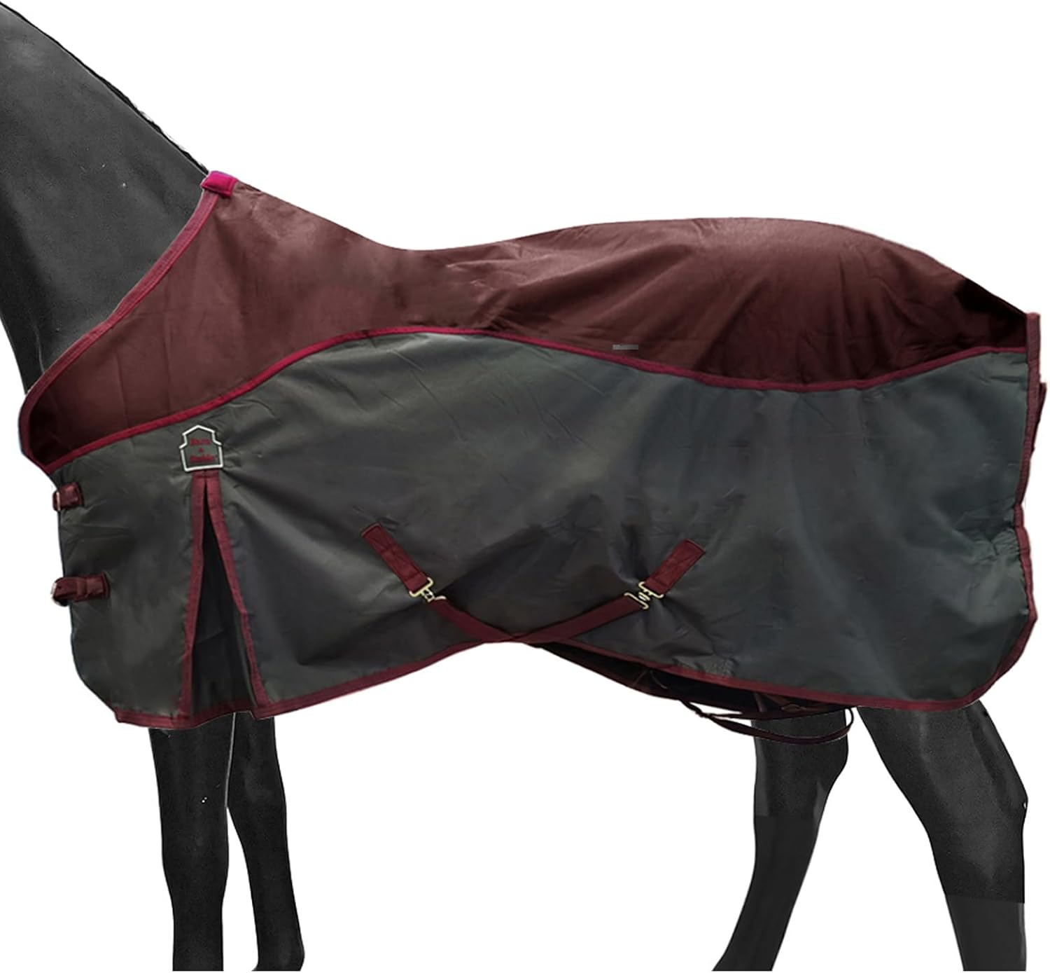 BARN & STABLE 600Denier 3000mm/3000mvp Super Waterproof & Breathable Horse Blankets for Winter with 200g Fill