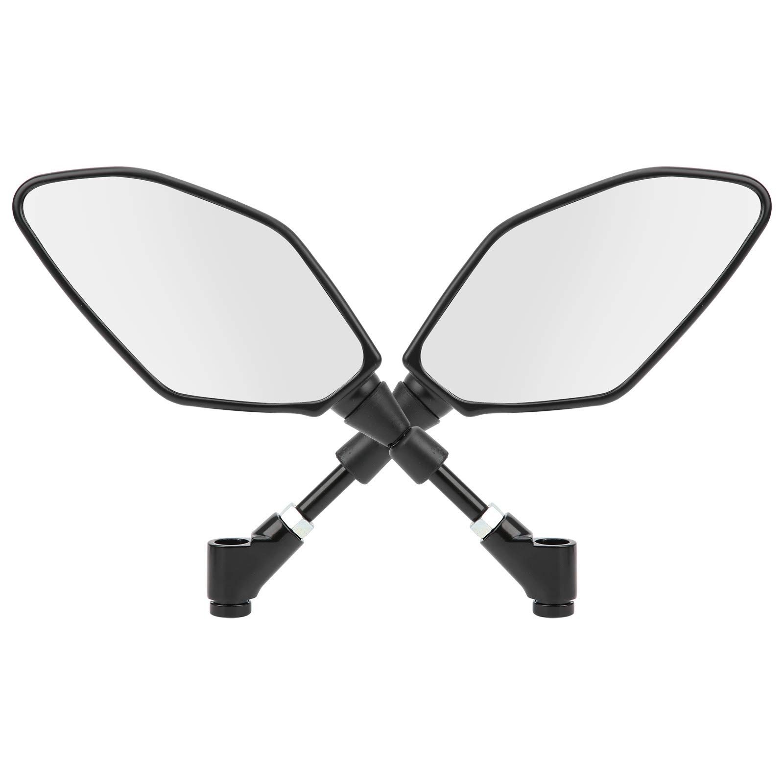 Buy Pair Motorcycle Rearview Mirror,Double Take Mirrors Motorcycle Universal ABS Black Housing