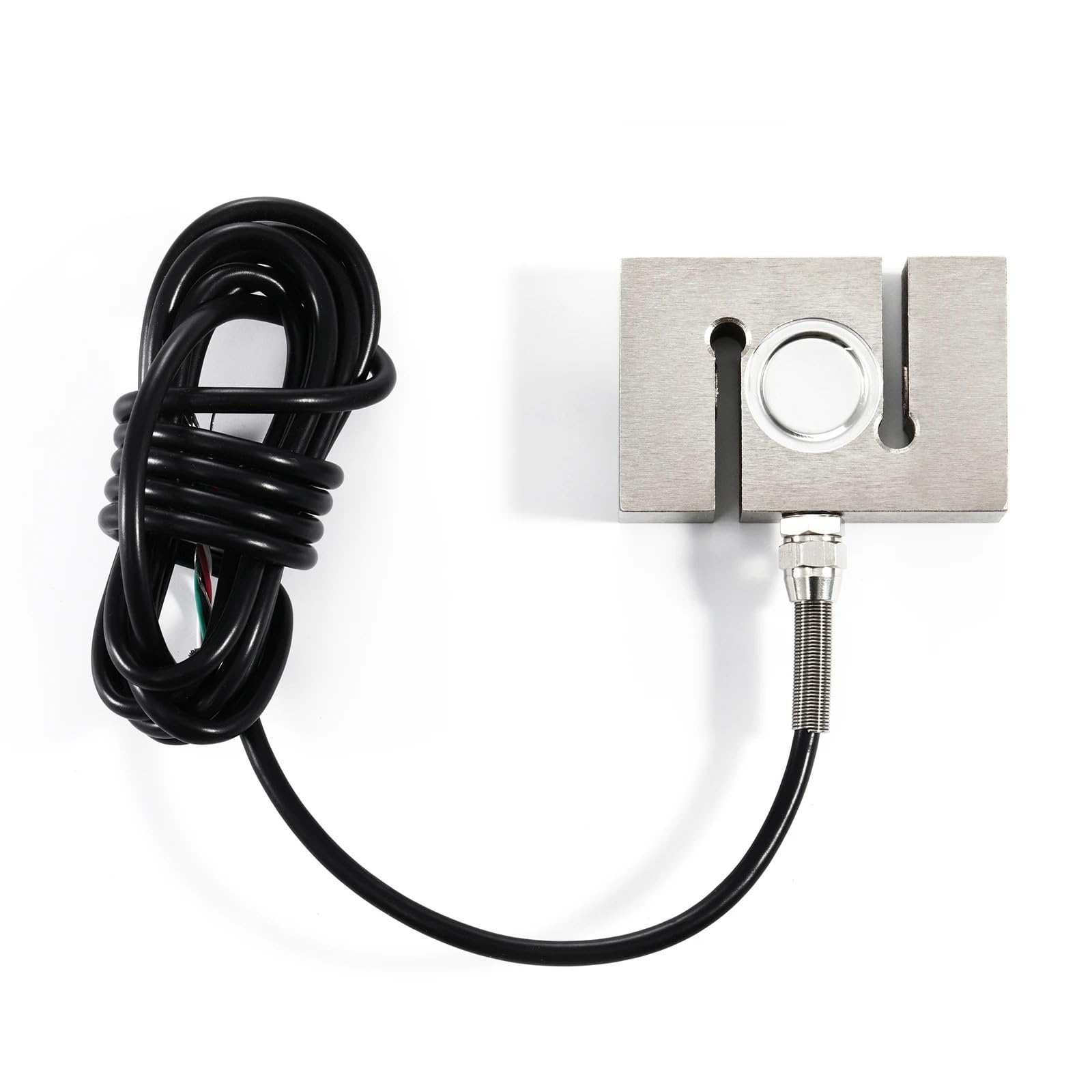 Medidor de fuerza digital con sensor de celda de carga tipo S y 2 anillos de prueba de presión de fuerza de alta precisión múltiples modos(HB9 with 200KG CELL)