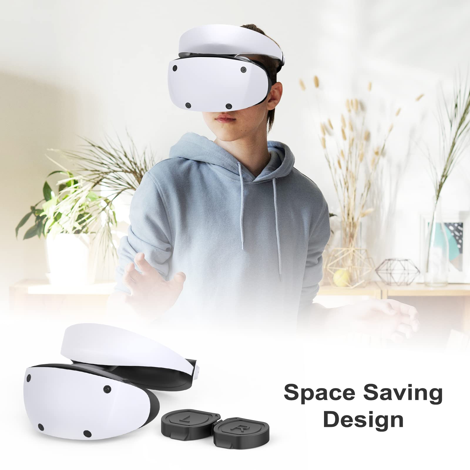 Ipega Linsen Schutzhülle kompatibel mit PlayStation VR 2, Waschbare Objektivschutz für PSVR 2, Anti-Kratzer Staubschutz Abdeckung Objektivkappe, Zubehör kompatibel mit PS5 VR2