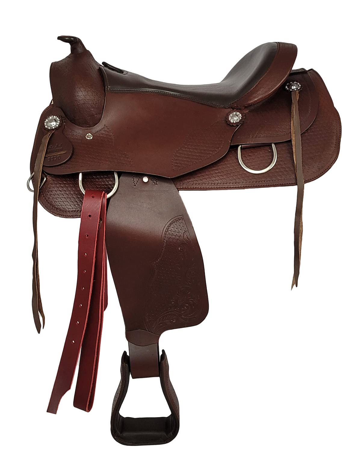 A&M Reitsport Westernsattel Atlanta aus Büffelleder hoher Qualität Reining Sattel Neu, Größe:17 Zoll