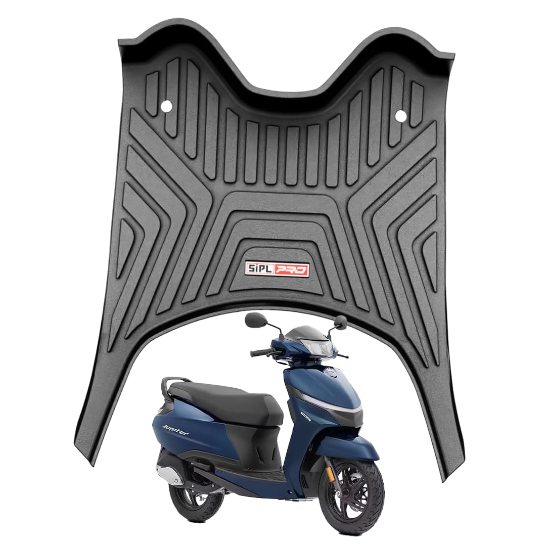 3D TPE Jupiter 113cc Foot Mat (2024 Onwards) Custom Fit, Waterproof & Anti Slip Scooty Mat | Washable, Durable, All Weather Resistant & Shock Absorbent Jupiter 113cc Foot Mat | Black-image-13