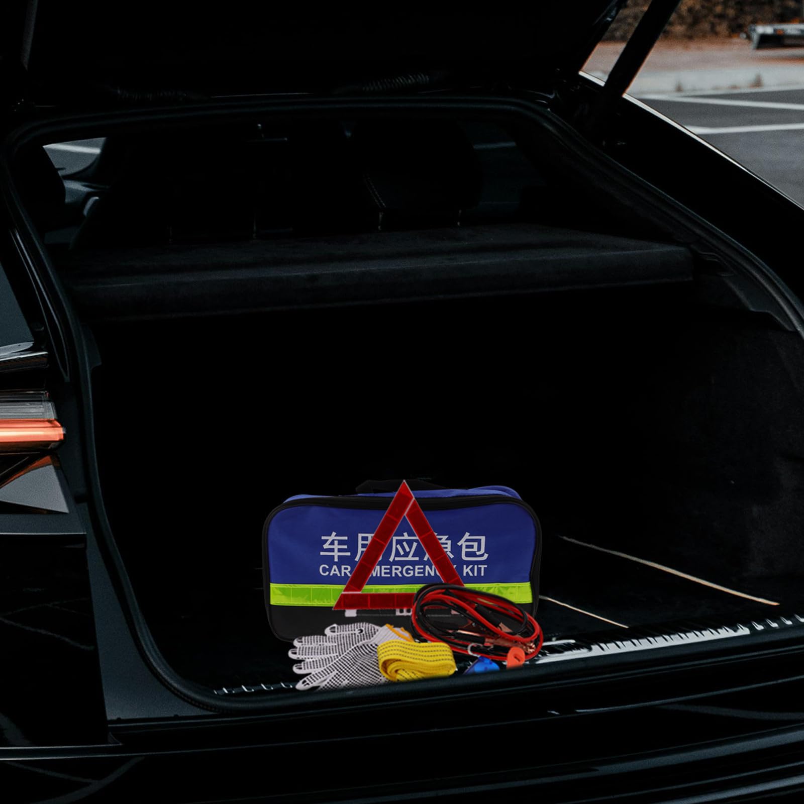 STOBAZA Kit de Dépannage Voiture pour Inspections Véhicules Outils en ABS et Métal Multifonction 1 Set Facile à Utiliser et Sécurité Assurée en Situation d'Urgence