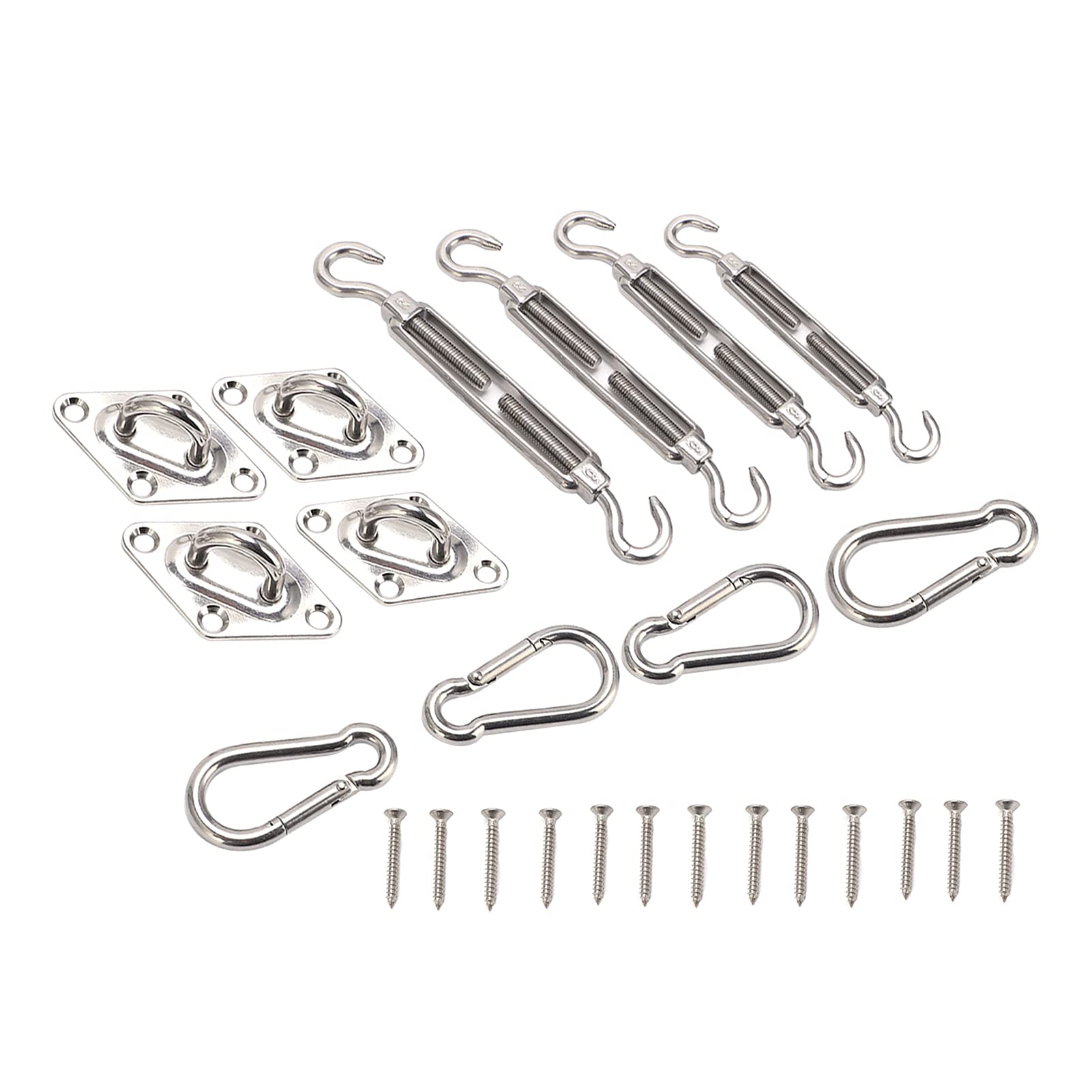 ZIZEV Sunshade Sail Hardware Kit, Portable Awning Hardware Kit for Garden for Lawn for Courtyard