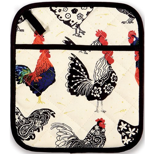 Ulster Weavers 骨灰陶器カップとソーサー 雄鶏のデザイン ブラック 7ROO06