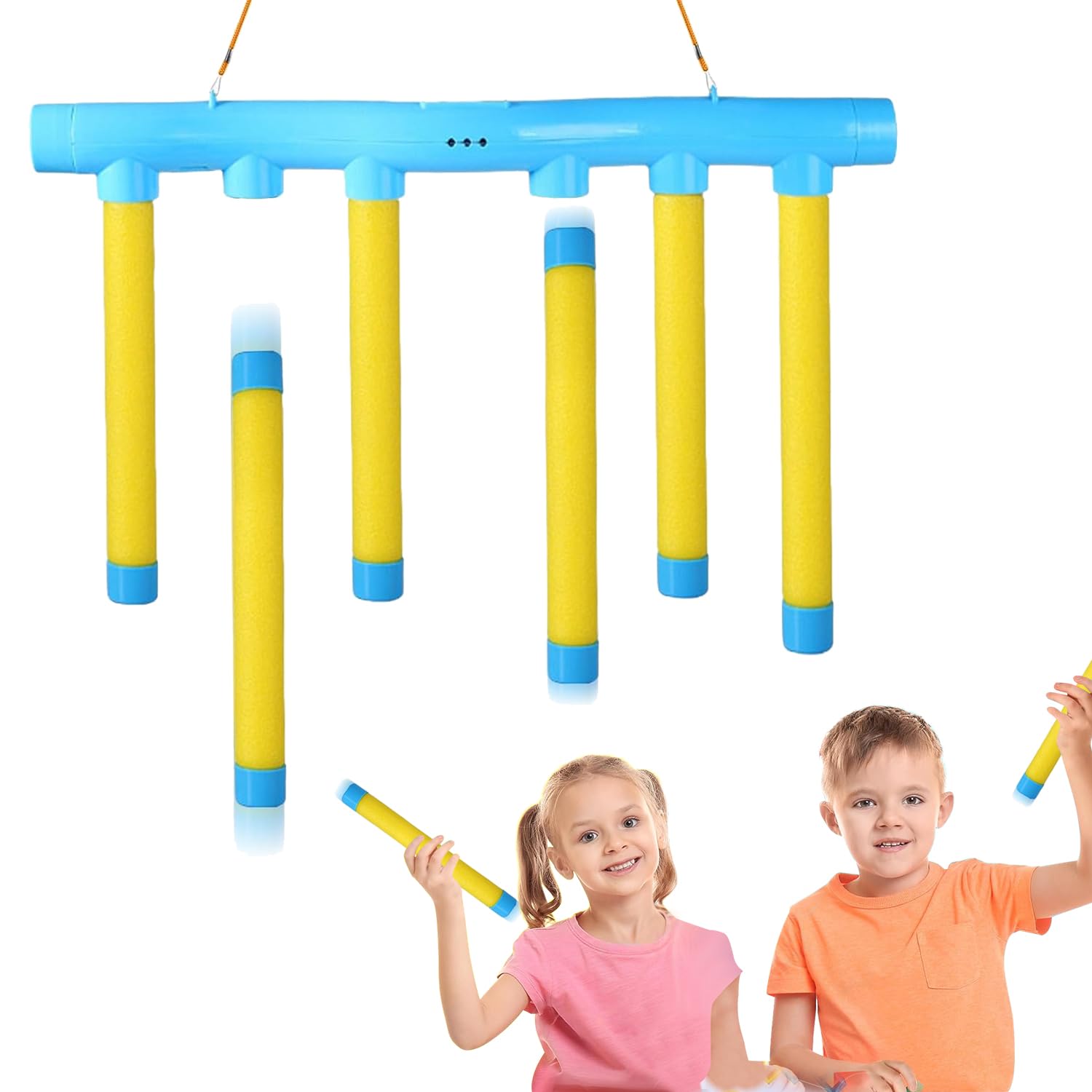 Catching Sticks Game - Hand-Eye Coordination Training Toy, Drop It Catch It Win It Reaction Game for Kids and Adults - Birthday (Yellow)