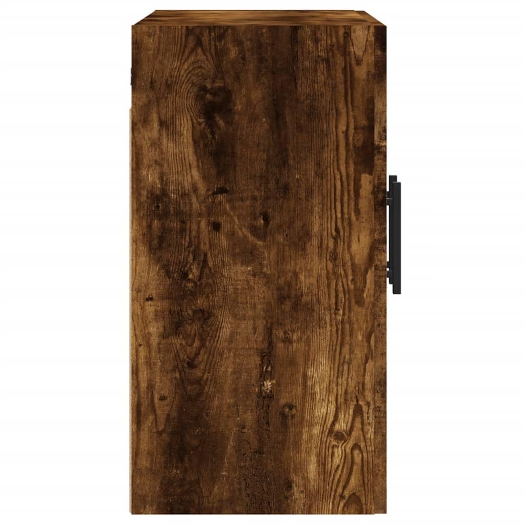 vidaXL Armoire Murale, Placard Suspendu avec Rangement, Meuble Flottant de Salon Salle de Séjour Intérieur, Moderne, Chêne Fumé Bois d'Ingénierie