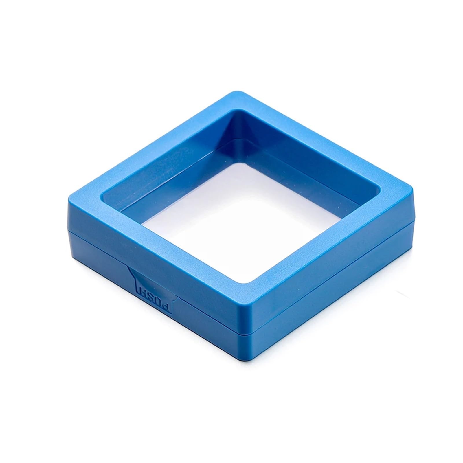 20pcs Colorful 3D Floating Display Case Jewelry Storage Box Film Suspension Hand String Bracelet Elastic For Earring Necklace Bracelet(Dark blue,7x7cm)