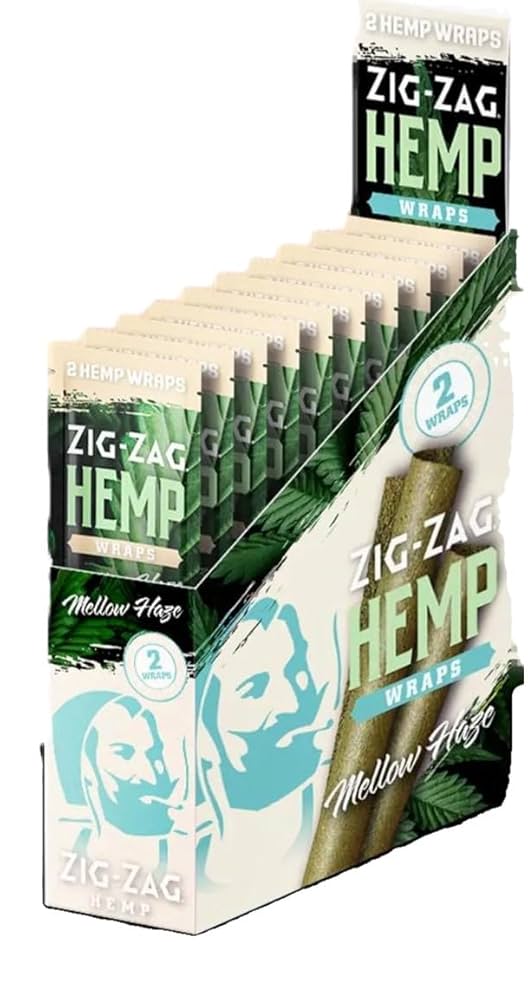 Amazon.com: ZIG-ZAG Hemp Wraps 25-Pack - Mellow Haze (2