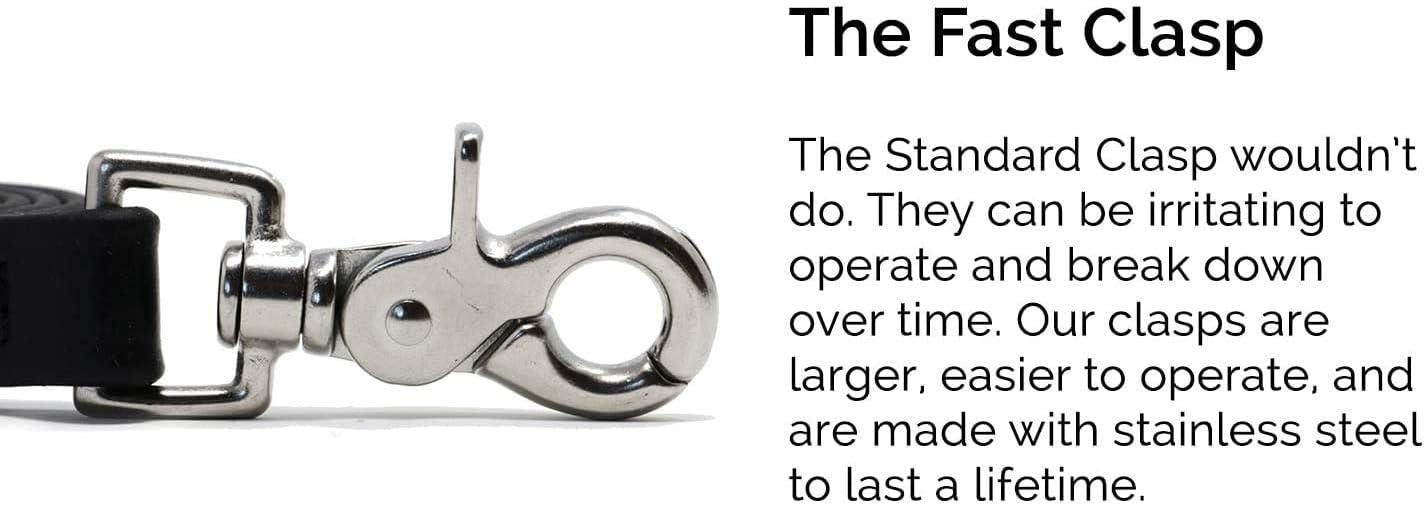 Tiger Tail 6FT Purple Premium Coated Nylon Dog Leash for Large Medium & Small Dogs - Waterproof and Odor Proof, Easy Grip, Durable & Lightweight Alternative-Leather Lead | Purple, 6ft