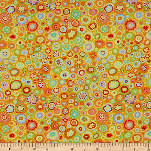 Kaffe Fassett Paperweight Yellow, Fabric by the Yard