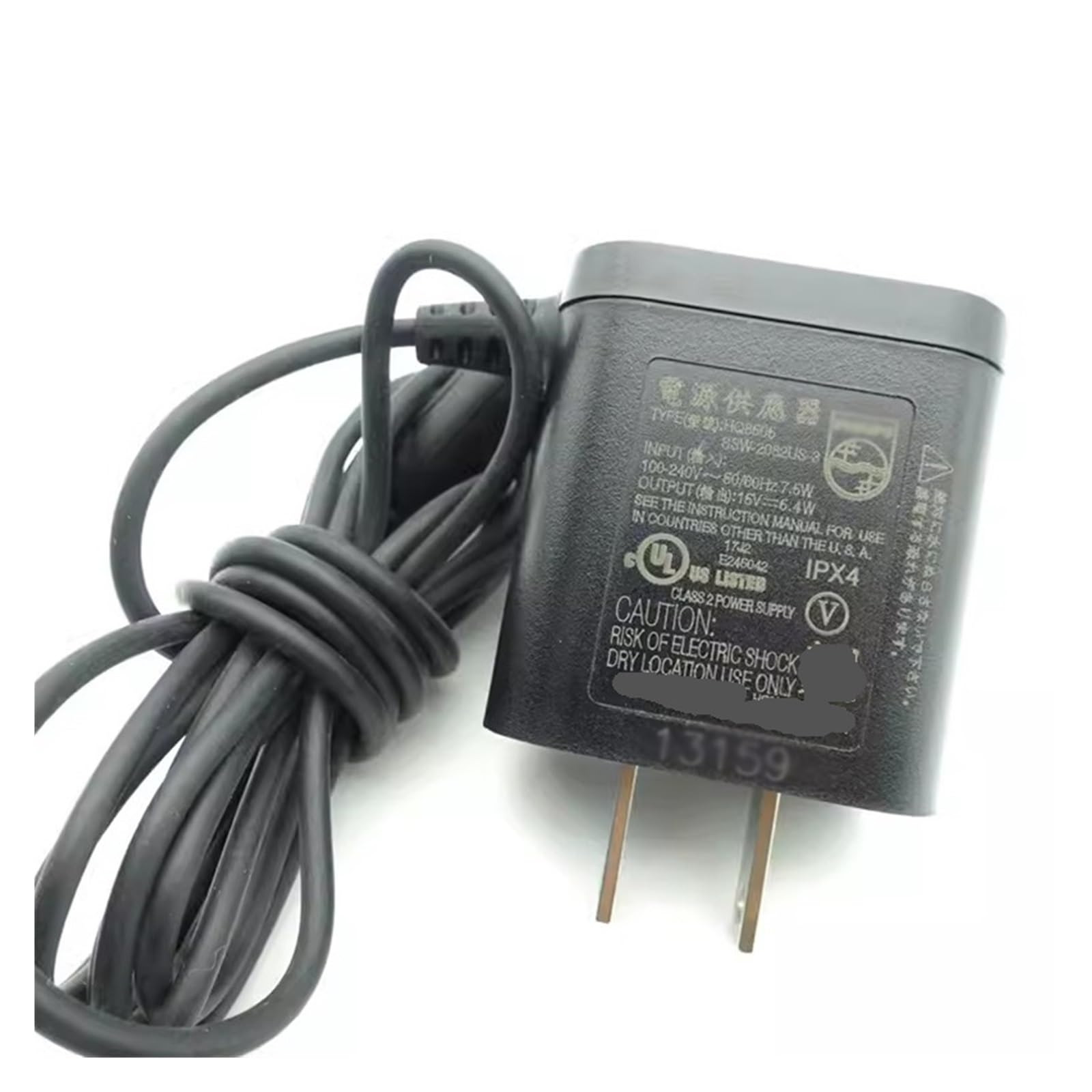 Cargador A00390 A00380 DC4.3V, Compatible Con Philips, S100 S300 S500 S1000 S526 S528 S628 S629, Reemplazo Del Cargador De Accesorios For Afeitadora(US plug)