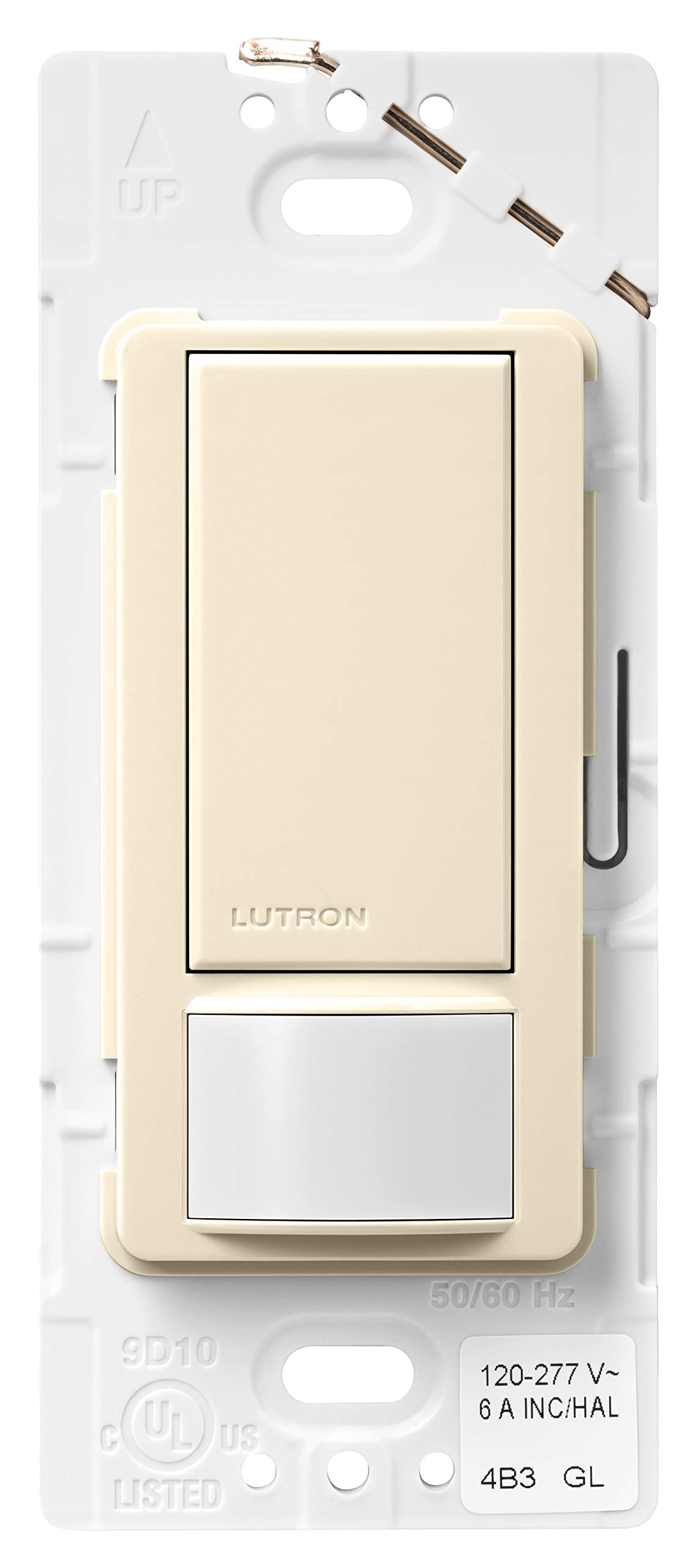 Lutron Lutron MS-OPS6M2-DV-AL Maestro 6-Amp Multi-Location Dual Voltage Occupancy Sensing Switch, Almond