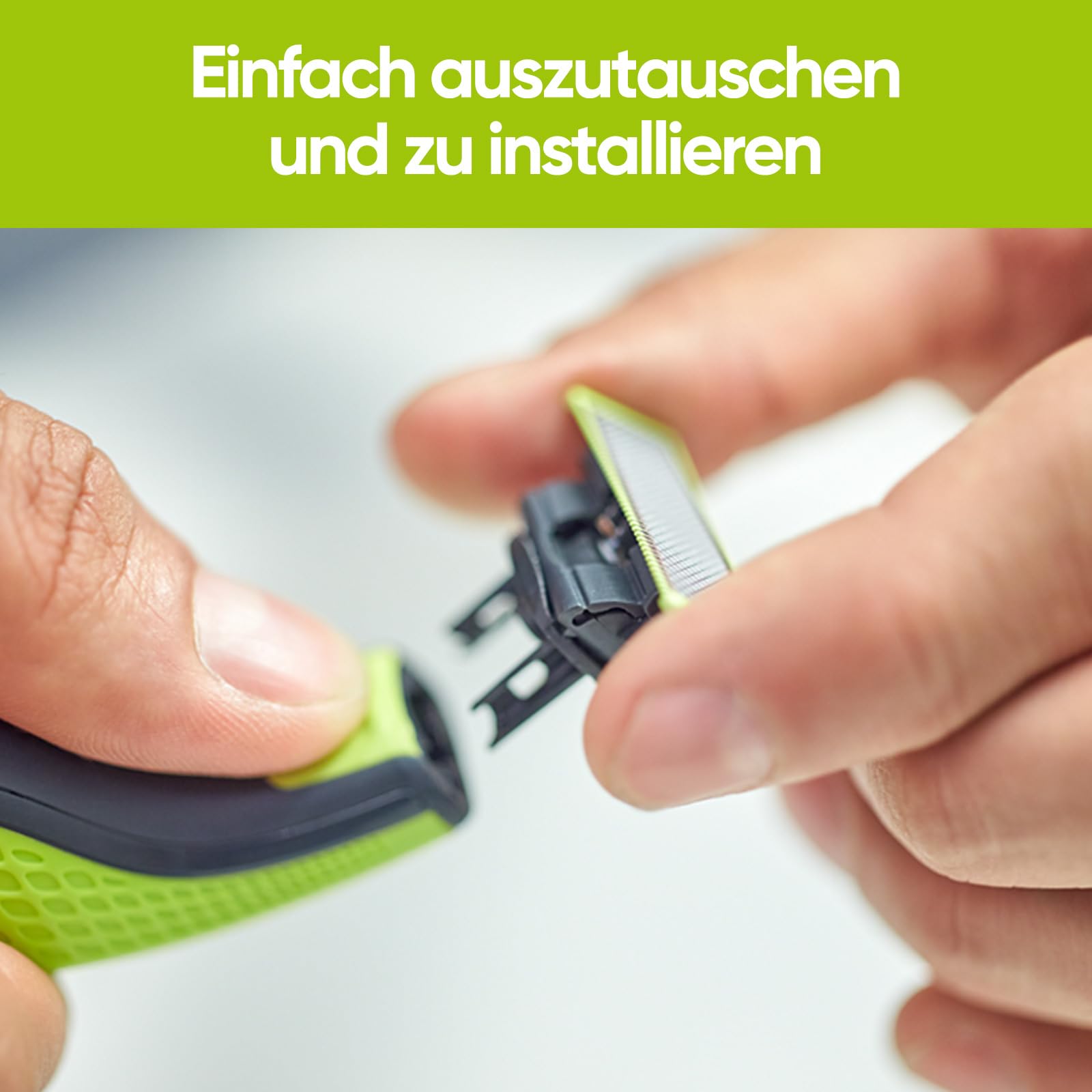 Lames de rechange pour Philips OneBlade | Lot de 2 lames OneBlade de rechange, pour la taille de la barbe et du corps. Lames en acier inoxydable de haute qualité, sûres et durables