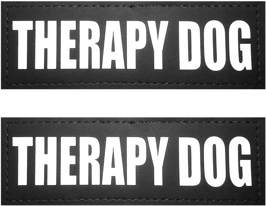Fairwin Therapy Dog Dog Patches, Reflective Removable Dog