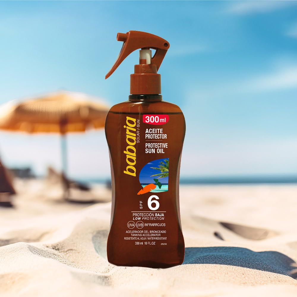 Babaria Sun Aceite Solar Sun Oil SPF 6 (Sun Oil Carrot) 10 oz