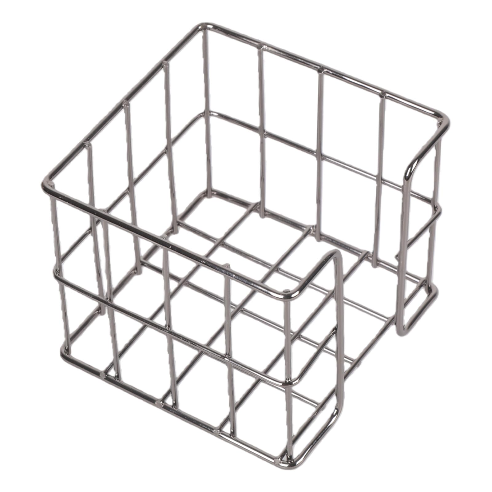 Yrohgkpn Black Iron Note Holder 27X95x80mm Metal Note Storage Box Memo Pad Block Holder Notepads Box For Desk Organization Memo Pad For Desk