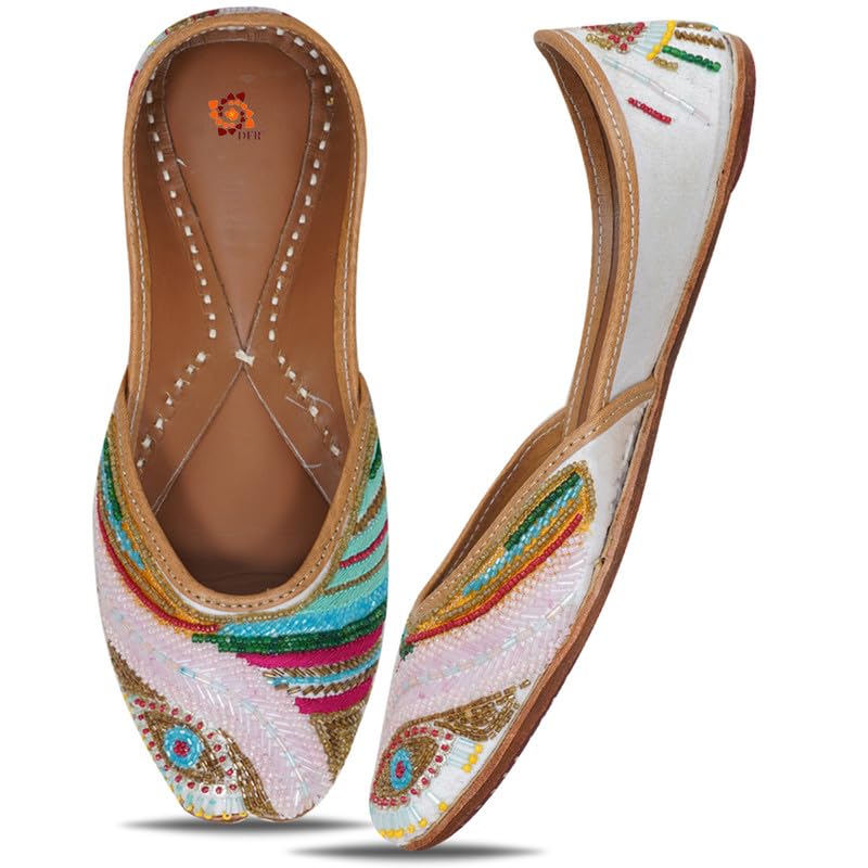 DFR Traditional Hand Dabka Zari Embroidery Rajasthani Ethnic Punj...