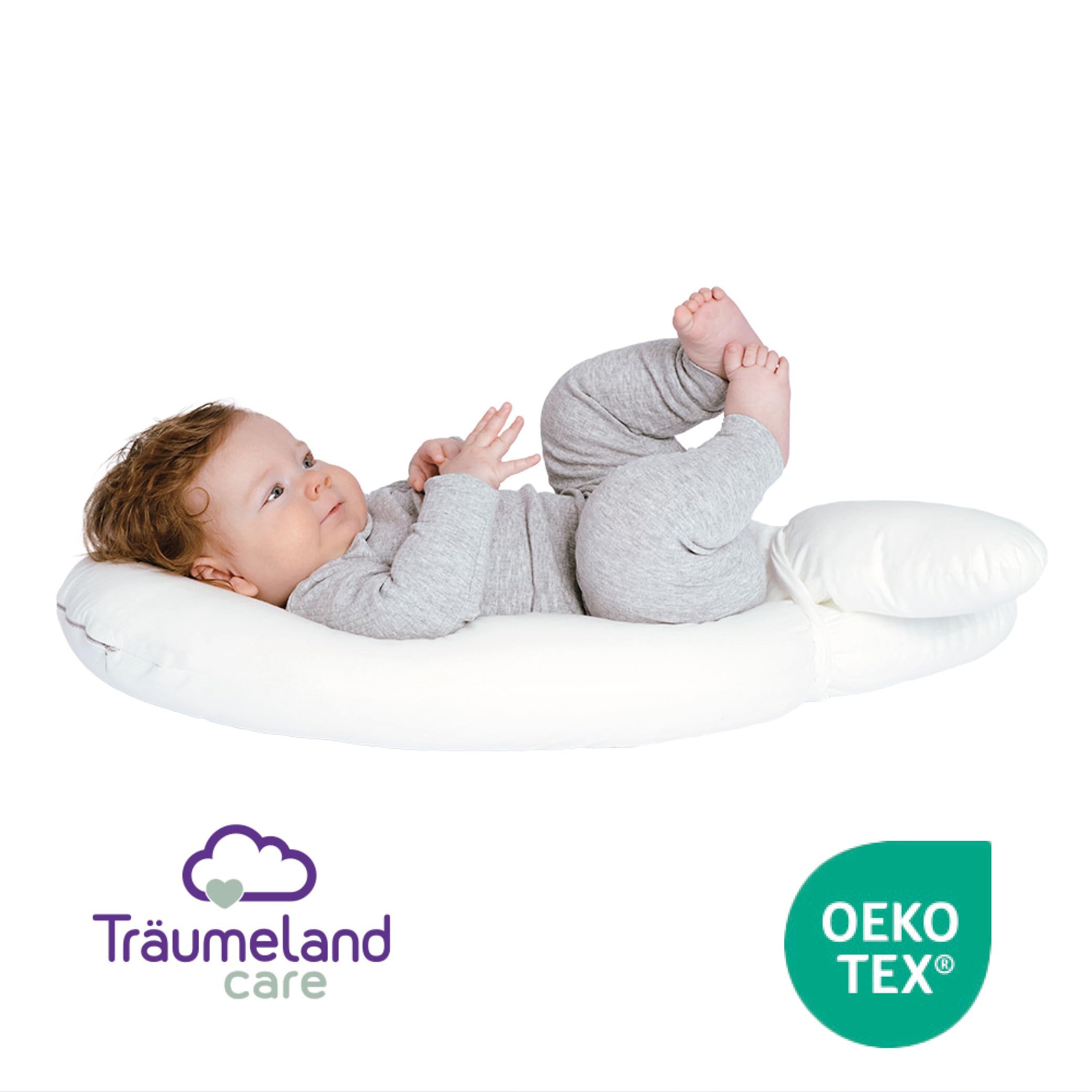 Träumeland GmbH Nido di peluche per neonati: supporta la percezione del corpo e lo sviluppo motorio, morbido e adattabile, lavabile a 40 °C, adatto dalla nascita
