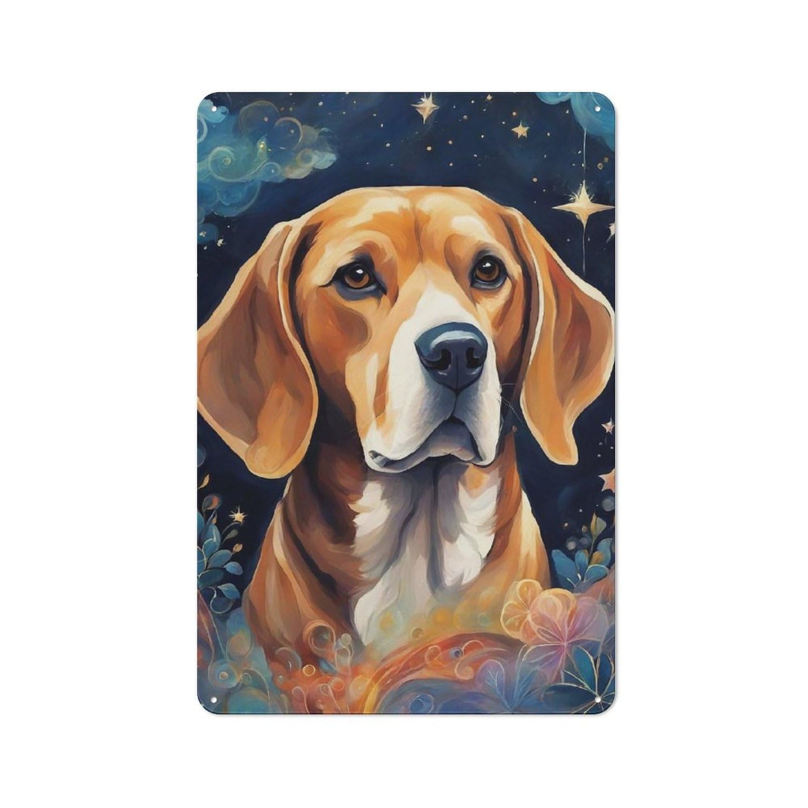Vintage Tin Sign 30x20cm Featuring Dog000119, Industrial Wall Art for Garage, Workshop, Shed Or Utility Room
