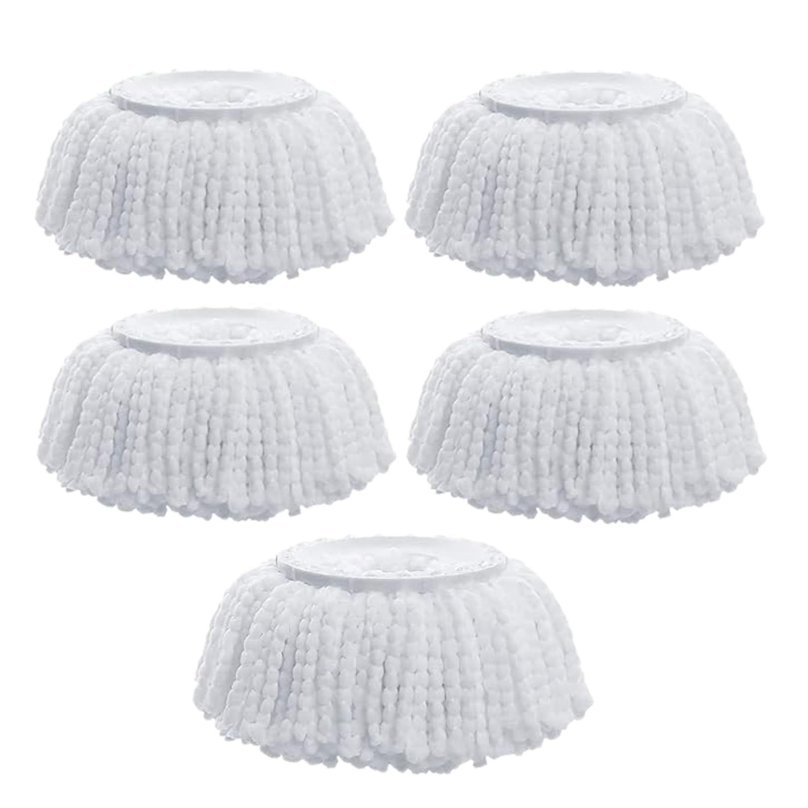 Agnirva Replacement Round Mop Head Refill Spin Mop Head Refill Microfiber Mop Refill Heavy Quality Bucket Mop Stic Refill White (Pack of 5) (B0DBZ6MBK5) Amazon Price History, Amazon Price Tracker