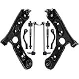 HAWK BROTHER Control Arm, w/Ball Joint Sway Bar Tie Rod Ends Front Lower Suspension Kit Compatible With Hyundai Sonata 2015 Kia Optima 2016-2019