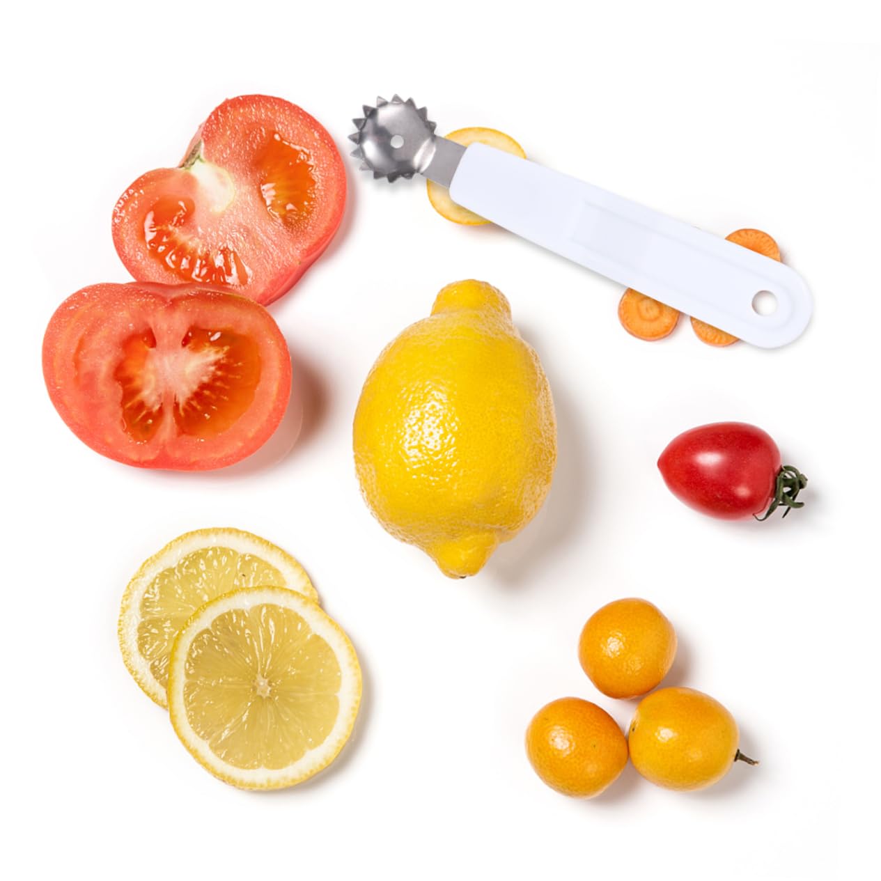 BRIGHTFUFU 3pcs Remover Fruit Strawberry Kitchen Gadgets Core Remover White