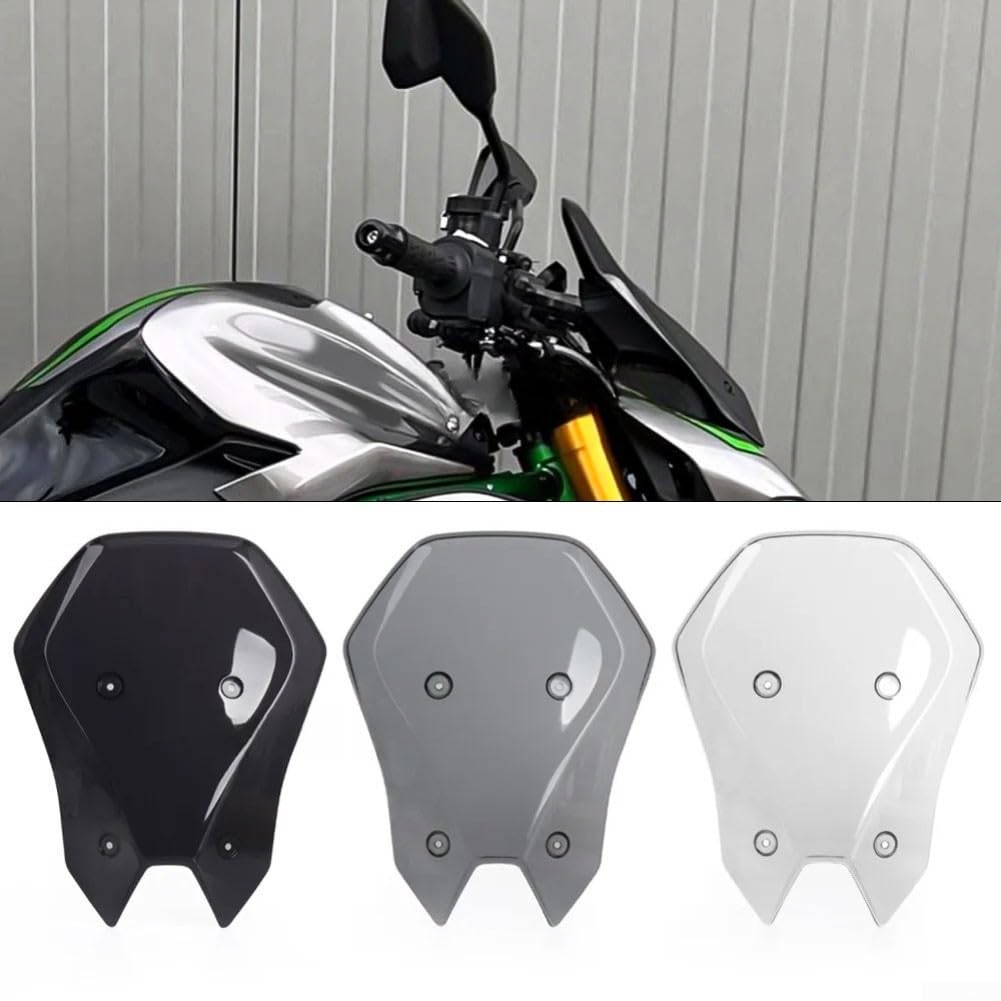 Parabrezza per moto Acrylic Per Kawasaki Z900 2025 Parabrezza(BLACK)