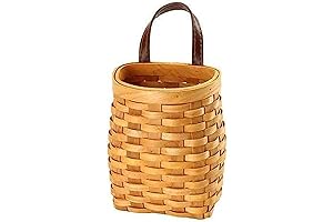 Ochane Macrame Wall Hanging Basket for Dining Room, Hand-Woven Wicker Basket Wall Decor