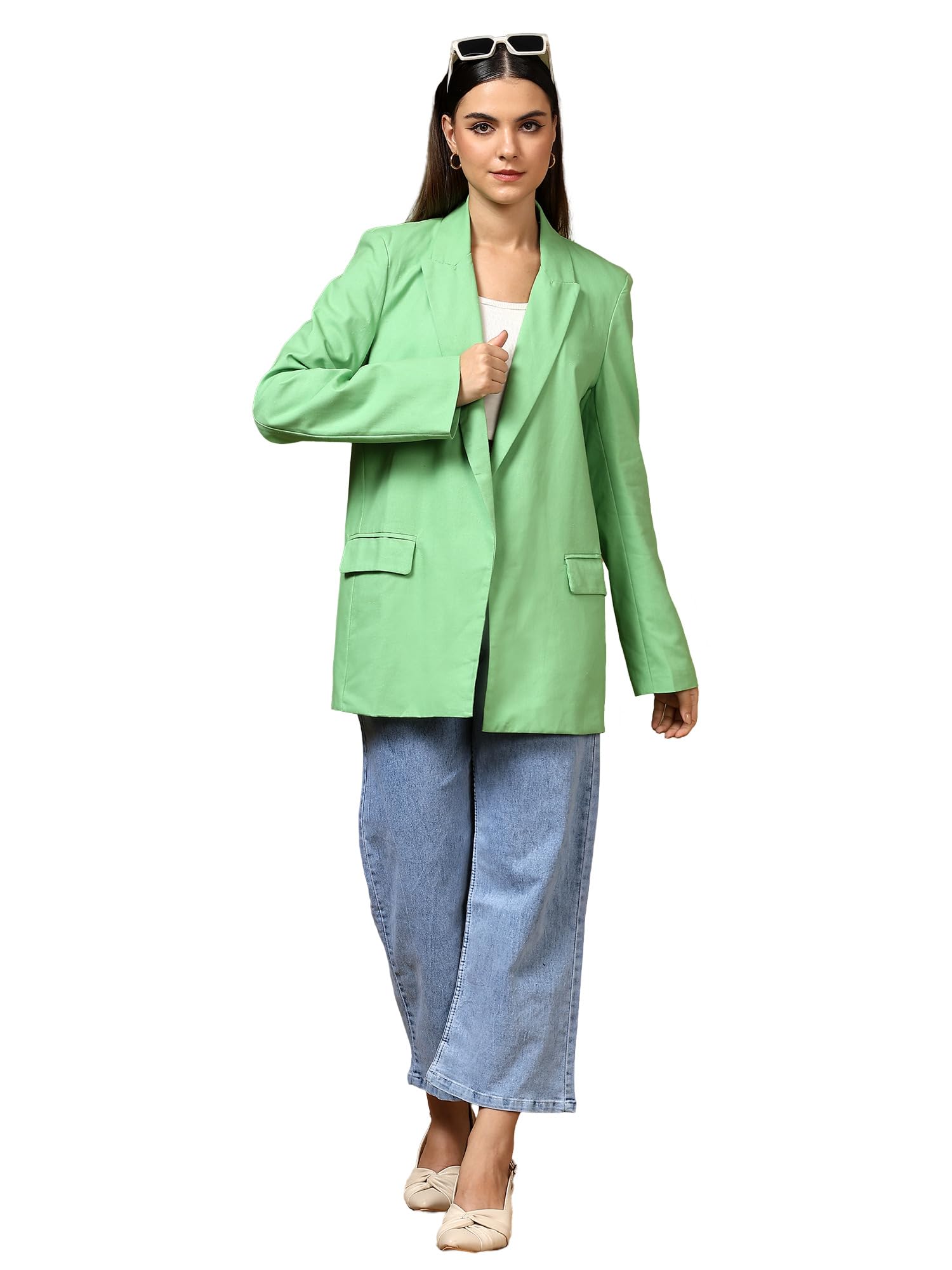Women's Lime Blazer – Chic Tailored Fit with Stylish Details for Work & Casual Wear-image-20