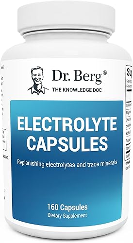 Dr. Berg Cápsulas de electrolitos  Suplementos de electrolitos para apoyar la energía, la resistencia y la hidratación  Pastillas de sal y tabletas