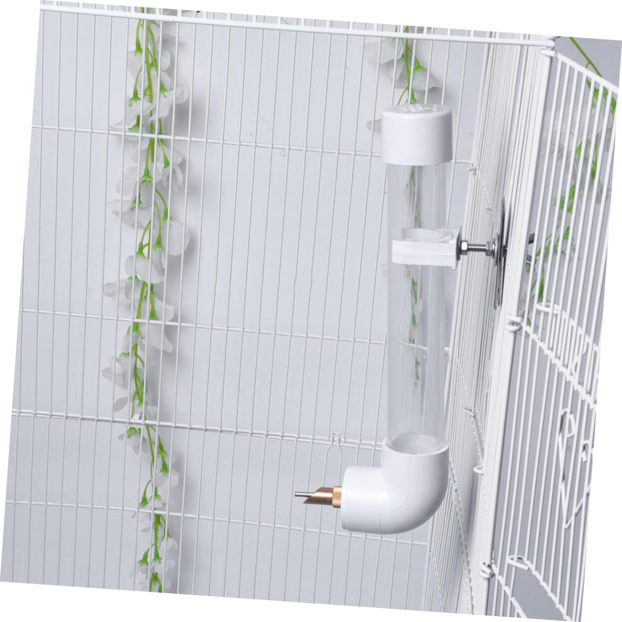 Distributore Automatico per Pappagalli Ciotola in Plastica Resistente Montaggio Parete per Uccelli e Grandi Accessorio Pratico per Idratazione e Facile Ricarica