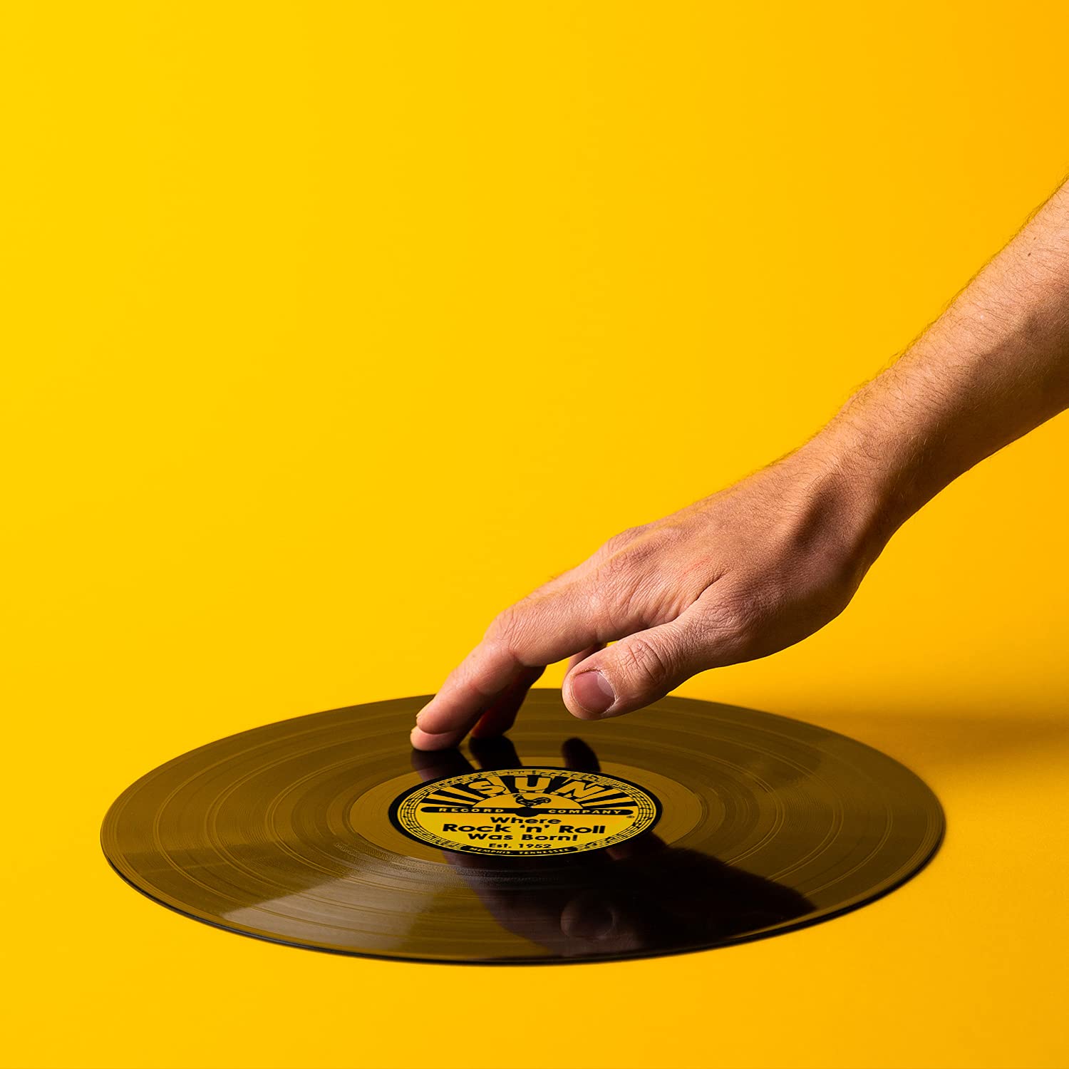 Vinyl tapijt met vinylplaten retro tapijt