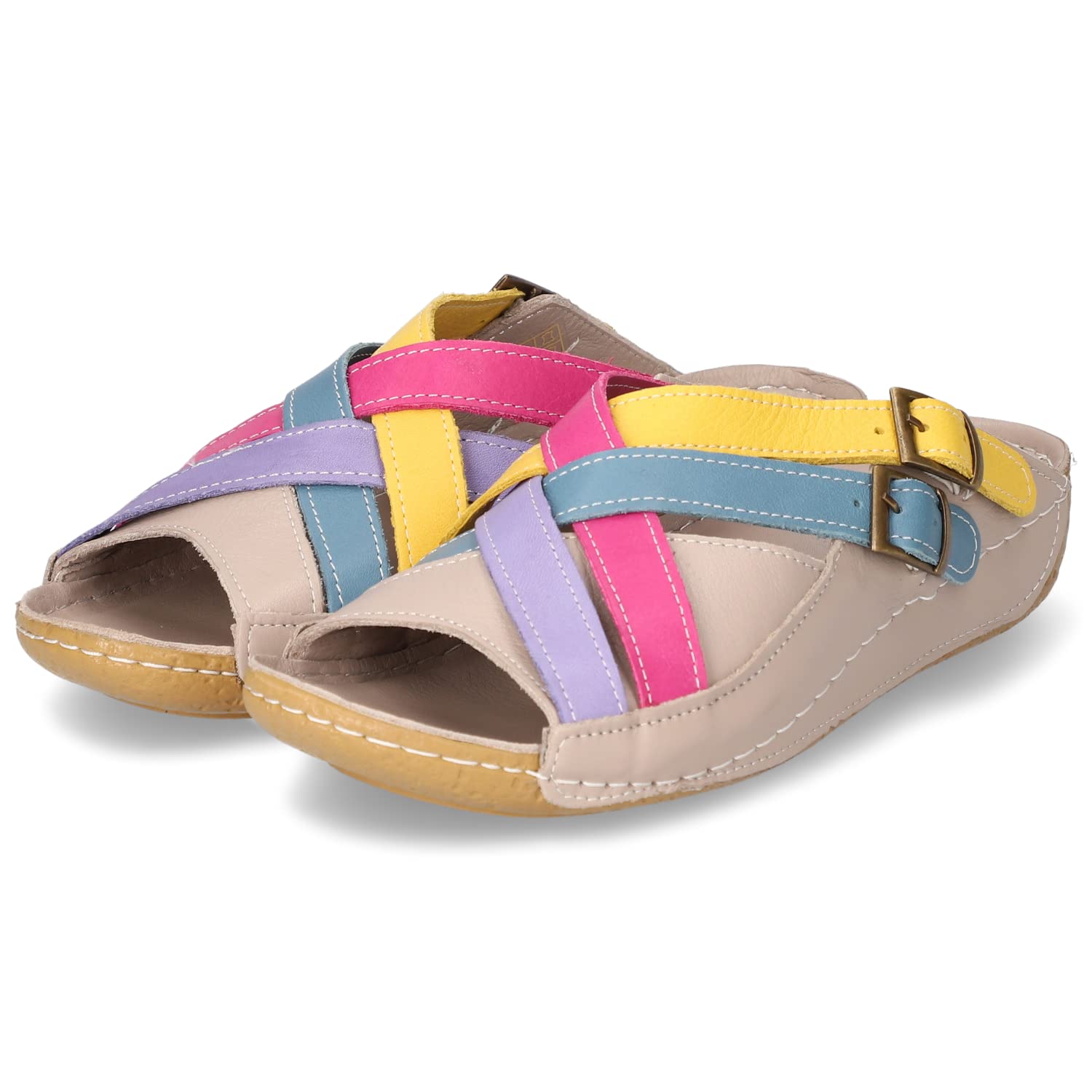 Andrea Conti 0771516, Sandal, dark stone/kombi,