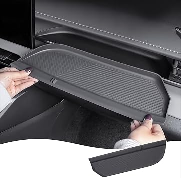 Dashboard Storage Tray Compatible with 2026 Toyota RAV4, Passenger Side Organizer Box, Silicone Non-Slip Tray with Divider, Interior Accessories for 2026 RAV4 Standard No Divider