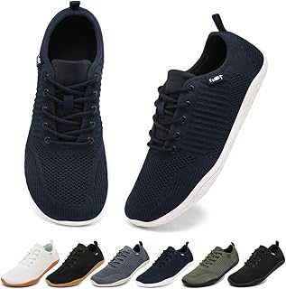 Barfuss Schuhe Damen Herren Barfußschuhe Laufschuhe Barfuß Sneaker Breite Zehenbox Zero-Drop Sohle Leicht Atmungsaktiv rutschfest Gr.37-47