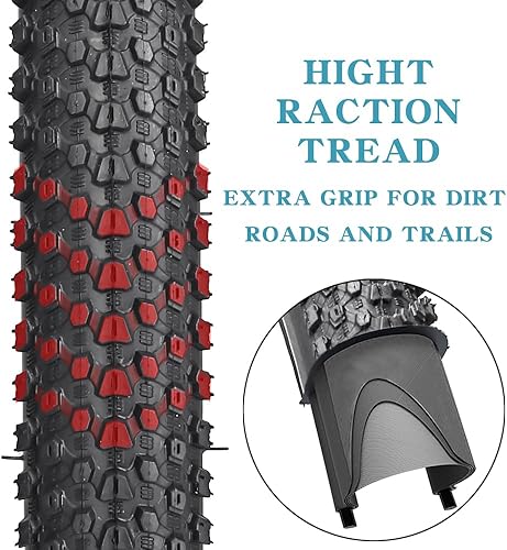 Miniatura 10 de Paquete de 2 neumáticos de bicicleta de 1416"18"20"26"x2.125" con o sin tubos interiores 14161820x1.751.952.125 AV 1.260 in válvulas Schrader para