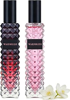 Eau de Roses and Jasmine, Eau de Vanilla and Kiwi Fragrance, Practical Mini Perfume, Perfect for Travel, High Quality Glass Flax, 1 fl oz