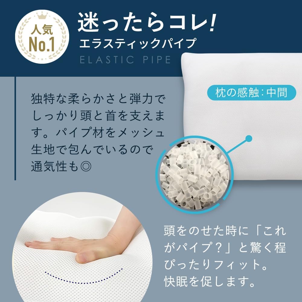 Amazon｜LOFTY 5セルピローエラスティックパイプ 男性標準 3号 枕